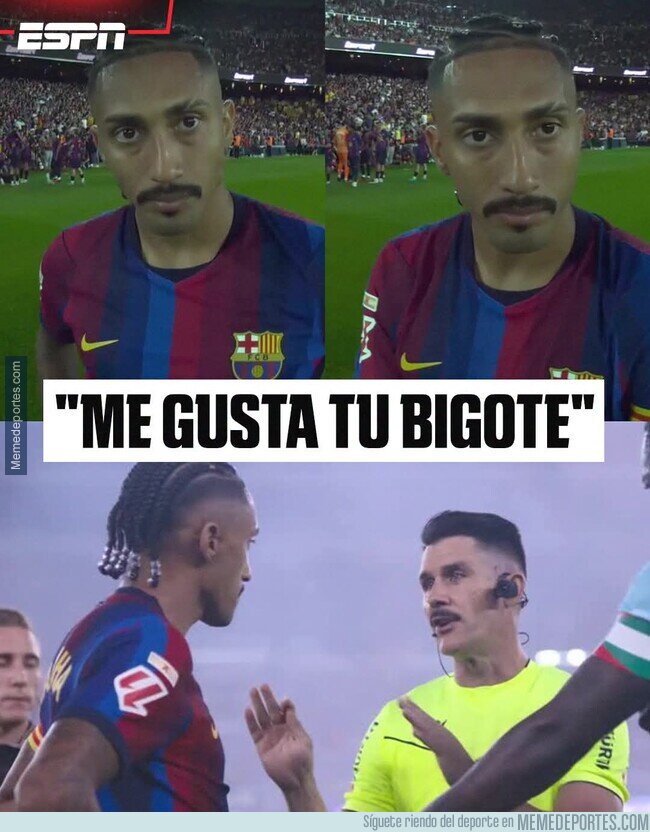 1245301 - El bigote de Raphinha desata pasiones