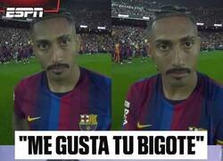Enlace a El bigote de Raphinha desata pasiones