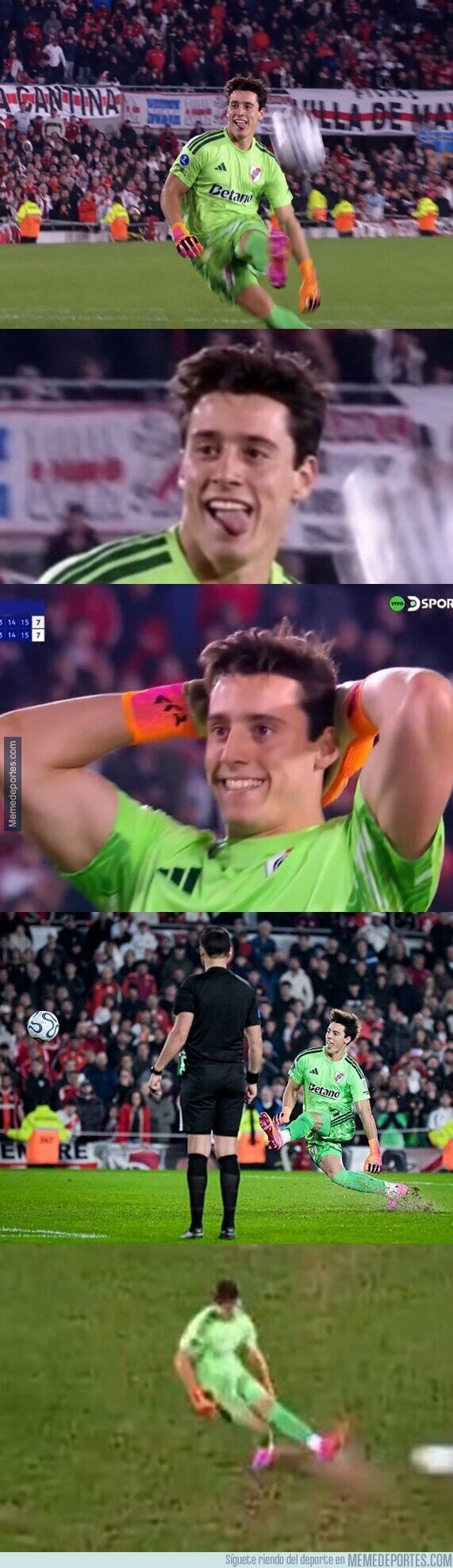 1245325 - Santiago Beltrán está pasando a la historia por haber cobrado uno de los peores penaltis de la historia