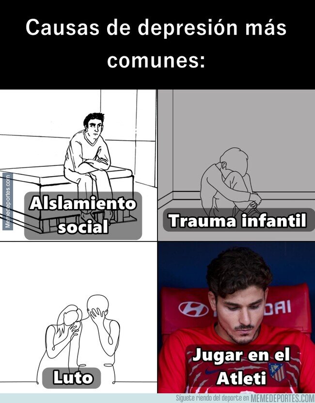 1245328 - Imagina lo humillante que debe ser entrar en depresión por jugar en tu club