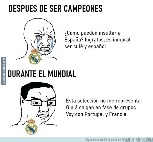 1245349 - De repente a los Madridistas les surge el patriotismo