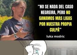 Enlace a Modric desmontando el propio relato madridista. Es oro