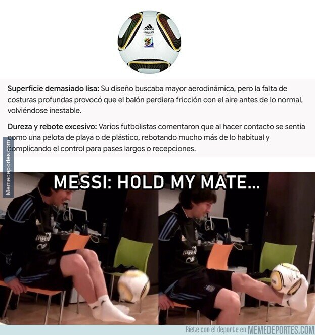 1245614 - El día que Messi dominó la pelota más complicada de los mundiales