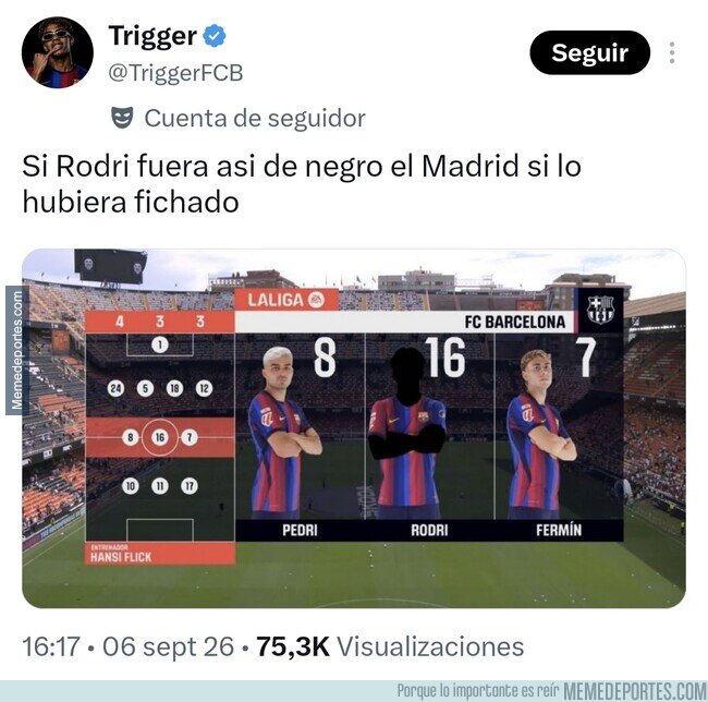 1245666 - Lo que le faltó a Rodri, por @TriggerFCB