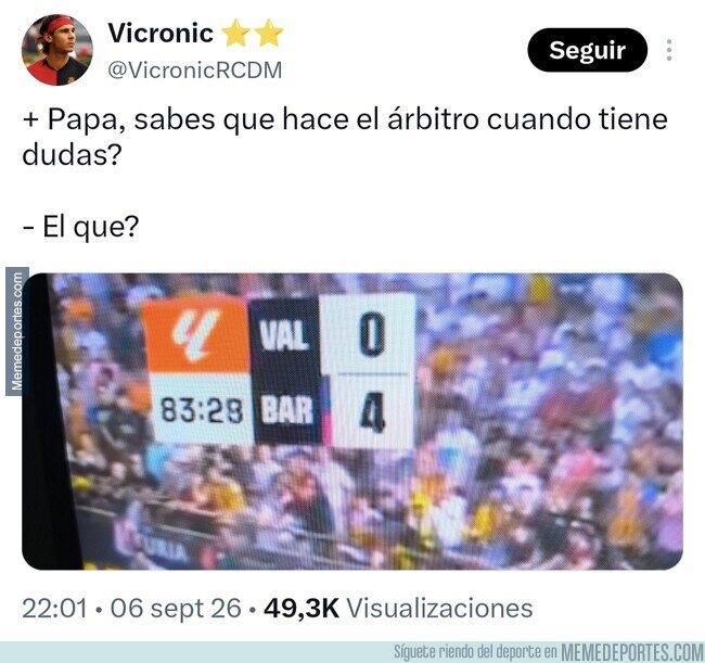 1245676 - Puedes leerlo en el marcador, por @VicronicRCDM