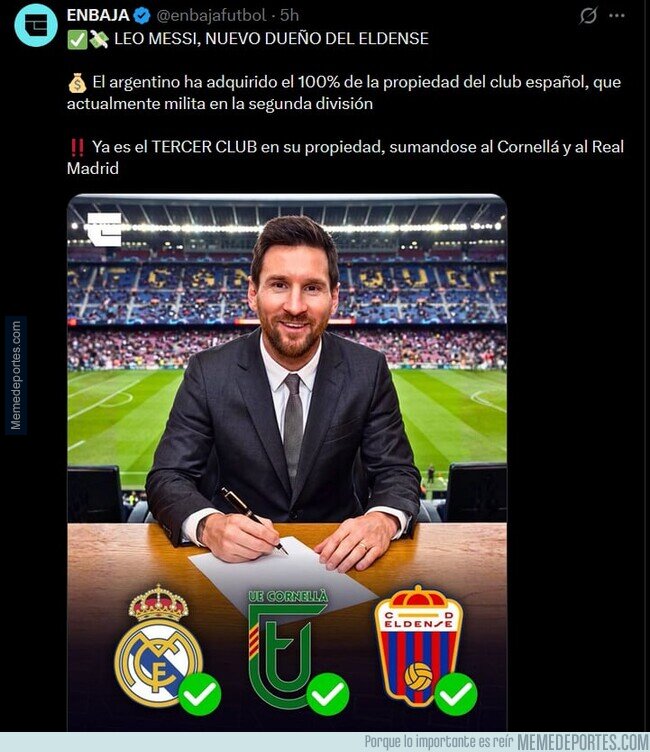 1245790 - Messi es ahora dueño de 3 equipos por @enbajafutbol