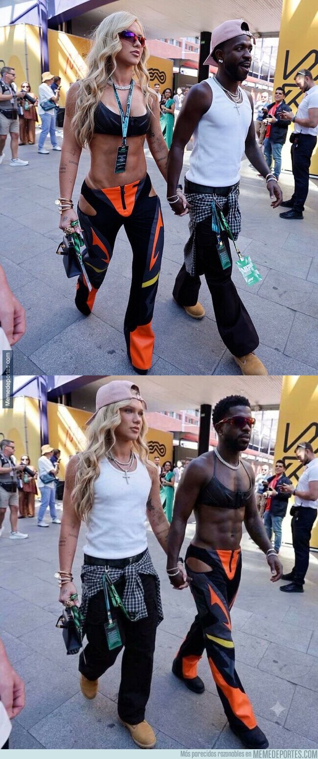 1245971 - Vinicius y su pareja viendo la Formula 1