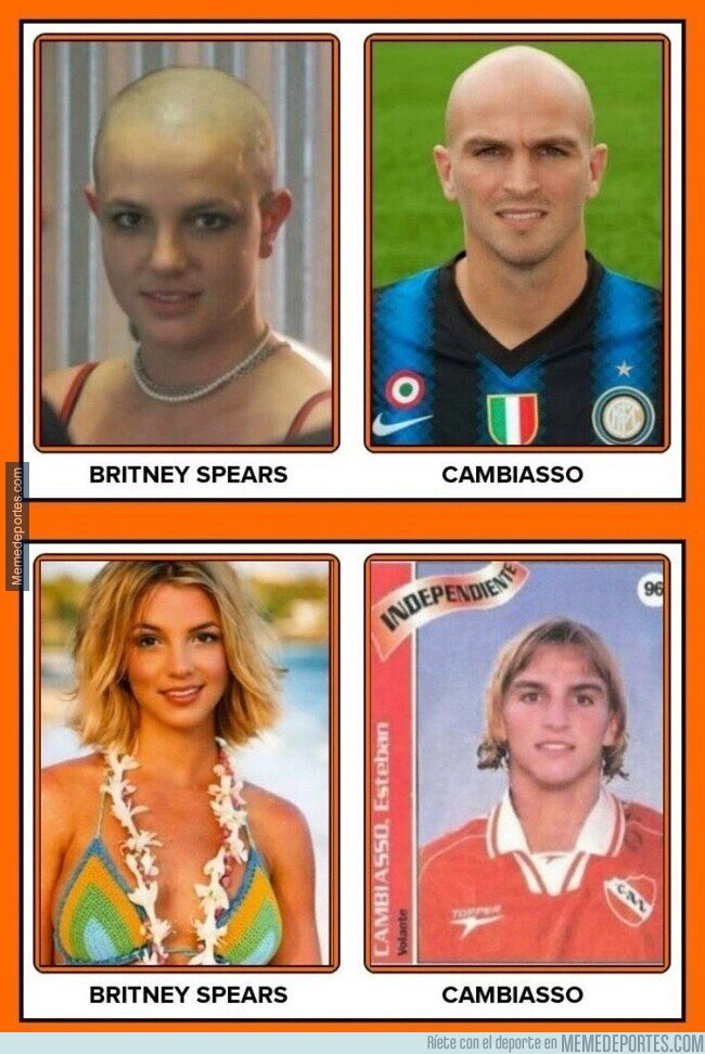1246048 - ¿Son Cambiasso y Britney Spears la misma persona?