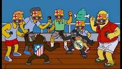 Enlace a Culés viendo el derbi madrileño