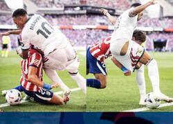 Enlace a Mbappé casi pierde los pantalones en el Derbi
