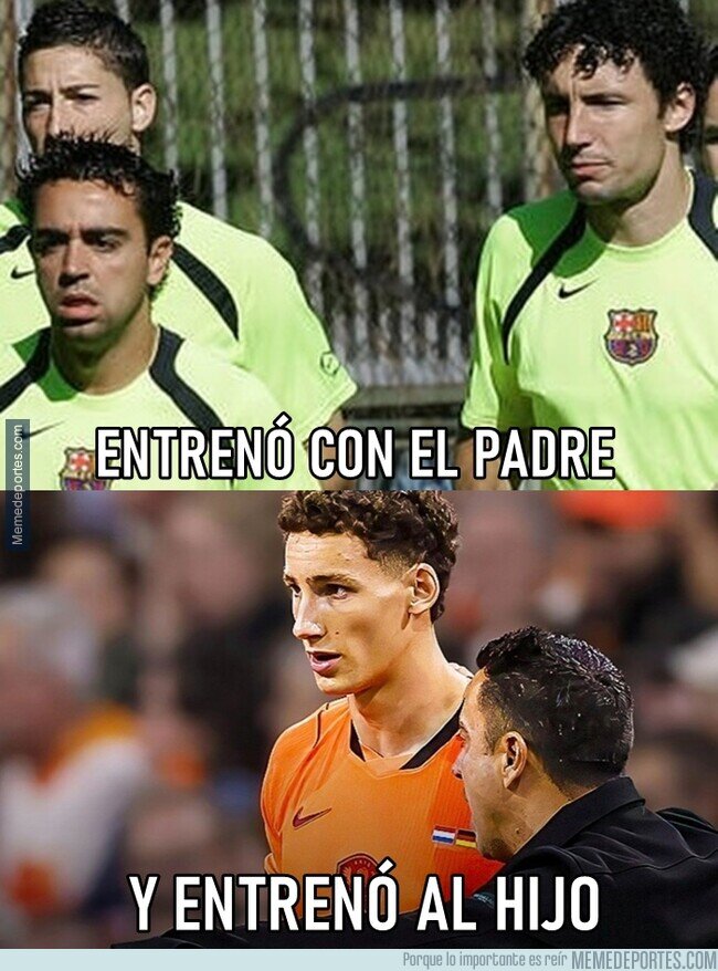 1246455 - Xavi y 2 generaciones de Van Bommel