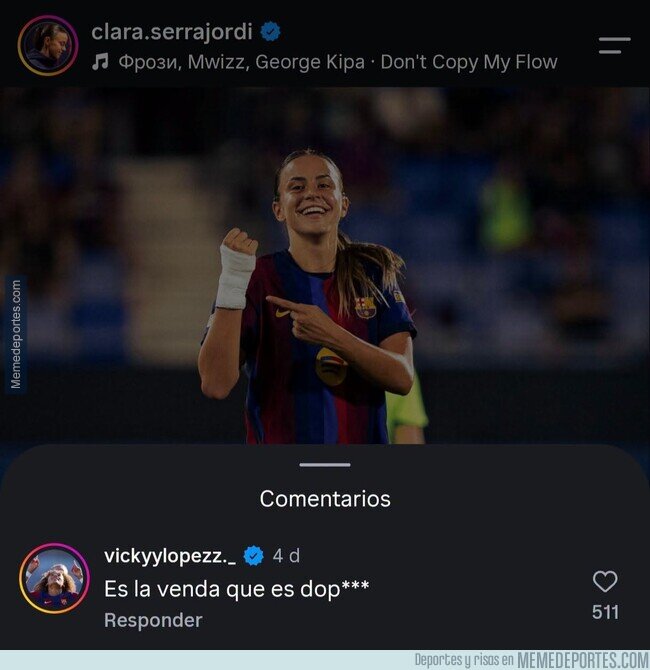 1246526 - Tratando el bulo de las vendas como lo que es, un meme.