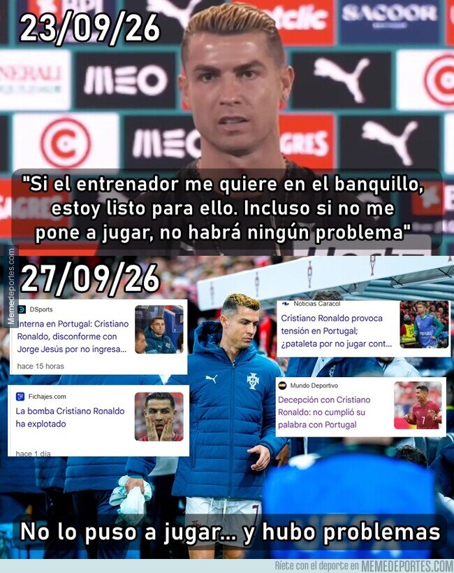 1246572 - Cristiano vuelve a faltar a su palabra en tiempo record