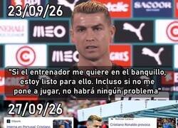 Enlace a Cristiano vuelve a faltar a su palabra en tiempo record
