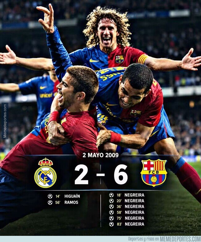 1246727 - Cómo olvidar el día en que Negreira les metió media docena de goles en el Bernabéu