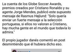 Enlace a El entorno de Cristiano tirando de fake news para blanquear su salida de la selección