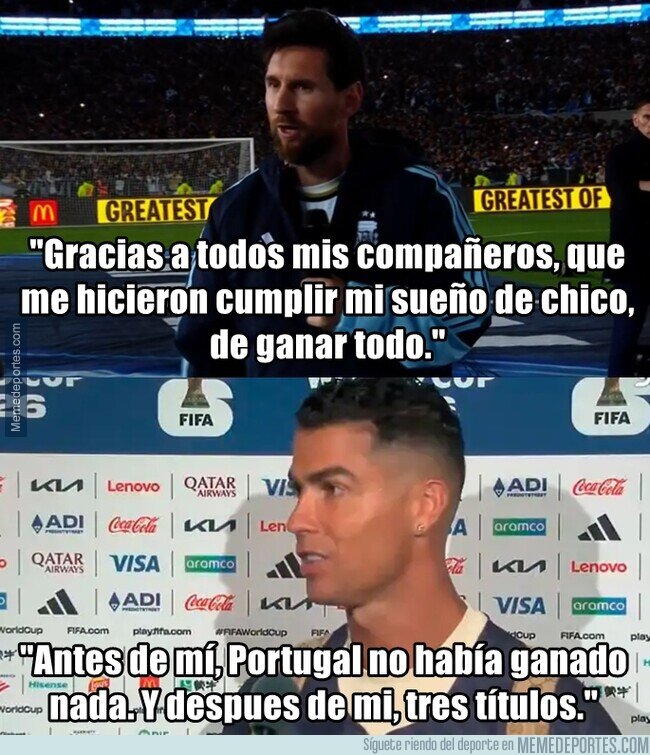 1246918 - Las diferencias como personas son tan abismales como las diferencias como futbolistas