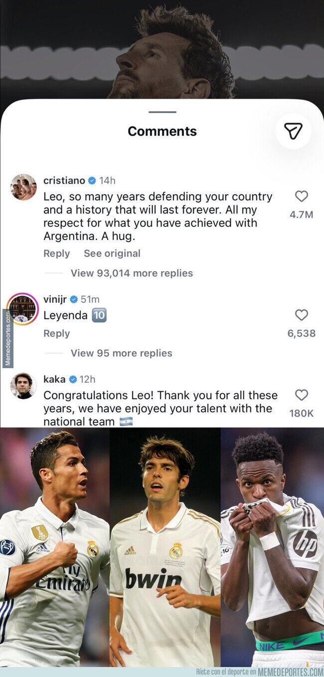 1246970 - Madridistas reconociendo la trayectoria de Leo Messi