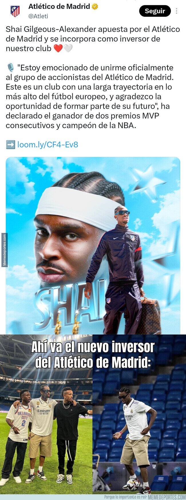 1246979 - Shau Gilgeous-Alexander es el nuevo inversor del Atlético de Madrid