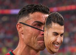 Enlace a Cristiano mientras escribía el comentario a Messi