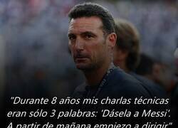 Enlace a La frase más dura de Scaloni