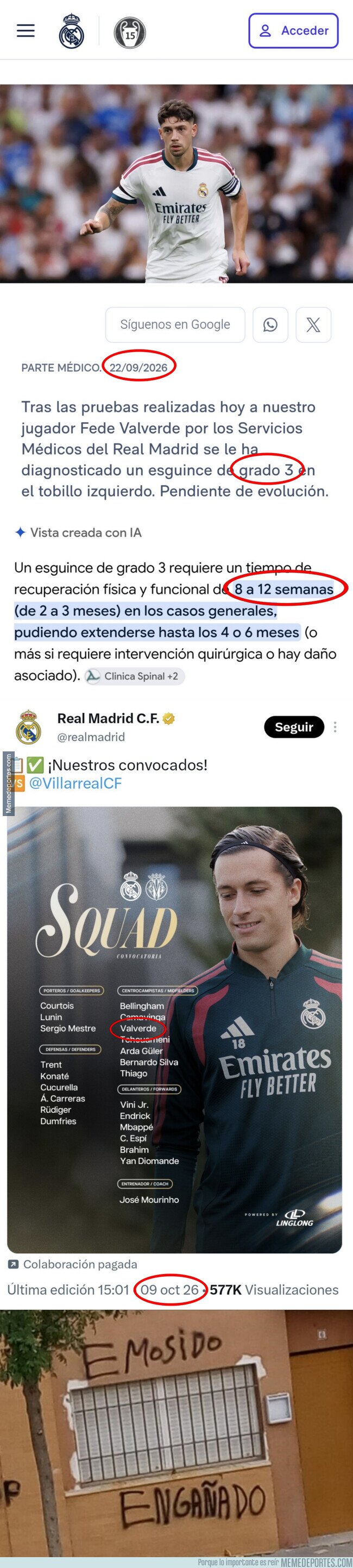 1247011 - El Madrid mintiendo con sus partes médicos