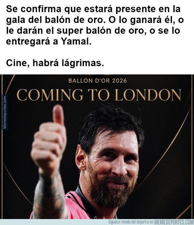 1247099 - Messi estará en la gala del balón de Oro