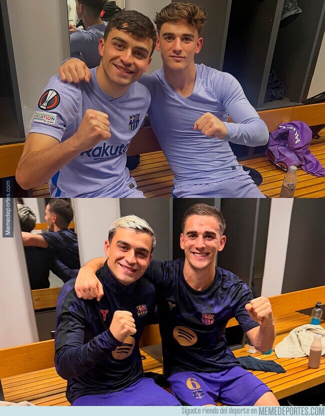 1247156 - Pedri y Gavi después de ganar al Galatasaray 4 años después