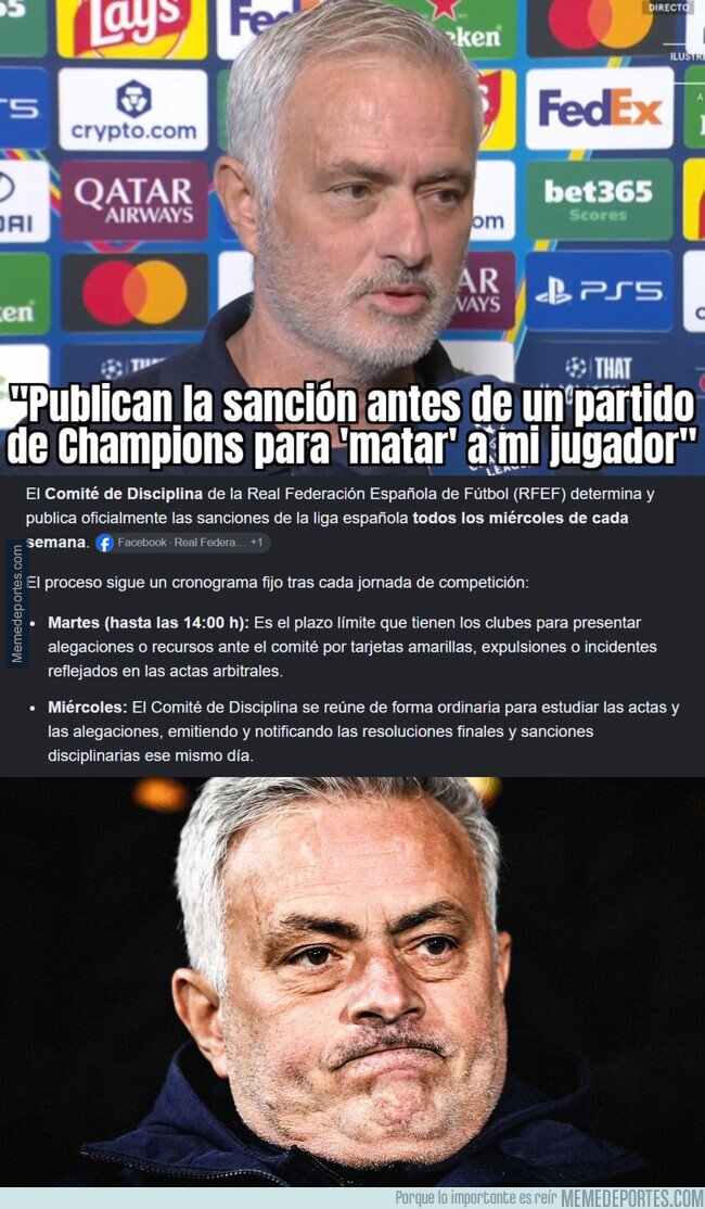 1247200 - Alguien debería decirle a Mourinho que el mundo no gira en torno a ellos