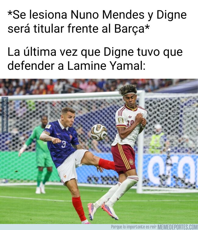 1247320 - Digne no tiene buenos recuerdos defendiendo a Lamine