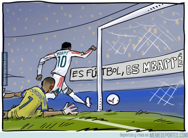 1247378 - El golazo de Mbappé sí que es fútbol, por @yesnocse