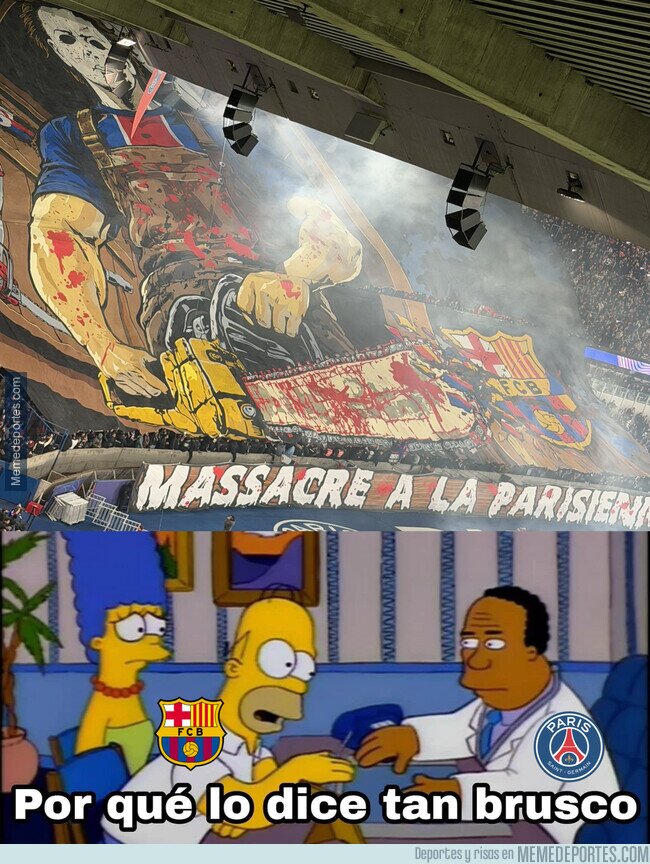 1247432 - El Barça demandará el violento tifo desplegado en París