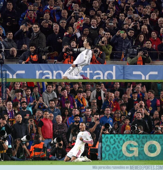1247630 - Mbappé de vistió de Cristiano en el Camp Nou