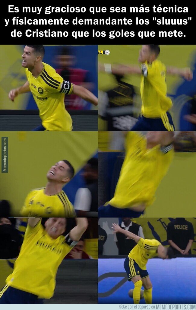 1247899 - Cristiano tiene más chances de lesionarse celebrando que jugando, sin exagerar.