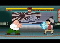 Enlace a Padre de familia versión Street Fighter