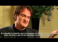 Enlace a Quentin Tarantino, dejando las cosas claras a un periodista