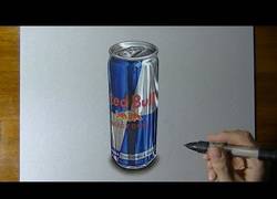 Enlace a Dibujo hiperrealista de una lata de Red Bull