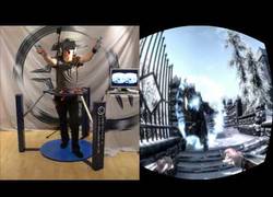 Enlace a Cyberith Virtualizer + Oculus Rift + Skyrim = realidad virtual completa