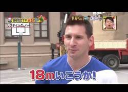 Enlace a Así es el desafío que una tele japonesa le planteó a Messi