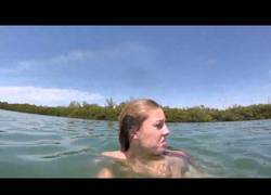 Enlace a El manatí es un animal pacífico, pero ella no lo sabe