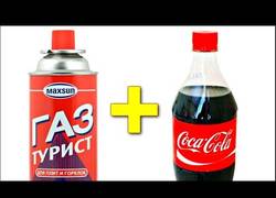 Enlace a Coca cola + propano = turbocohete