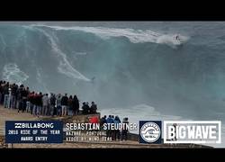 Enlace a Sebastian Steudtner hizo historia en Portugal por el Campeonato Mundial de Surf