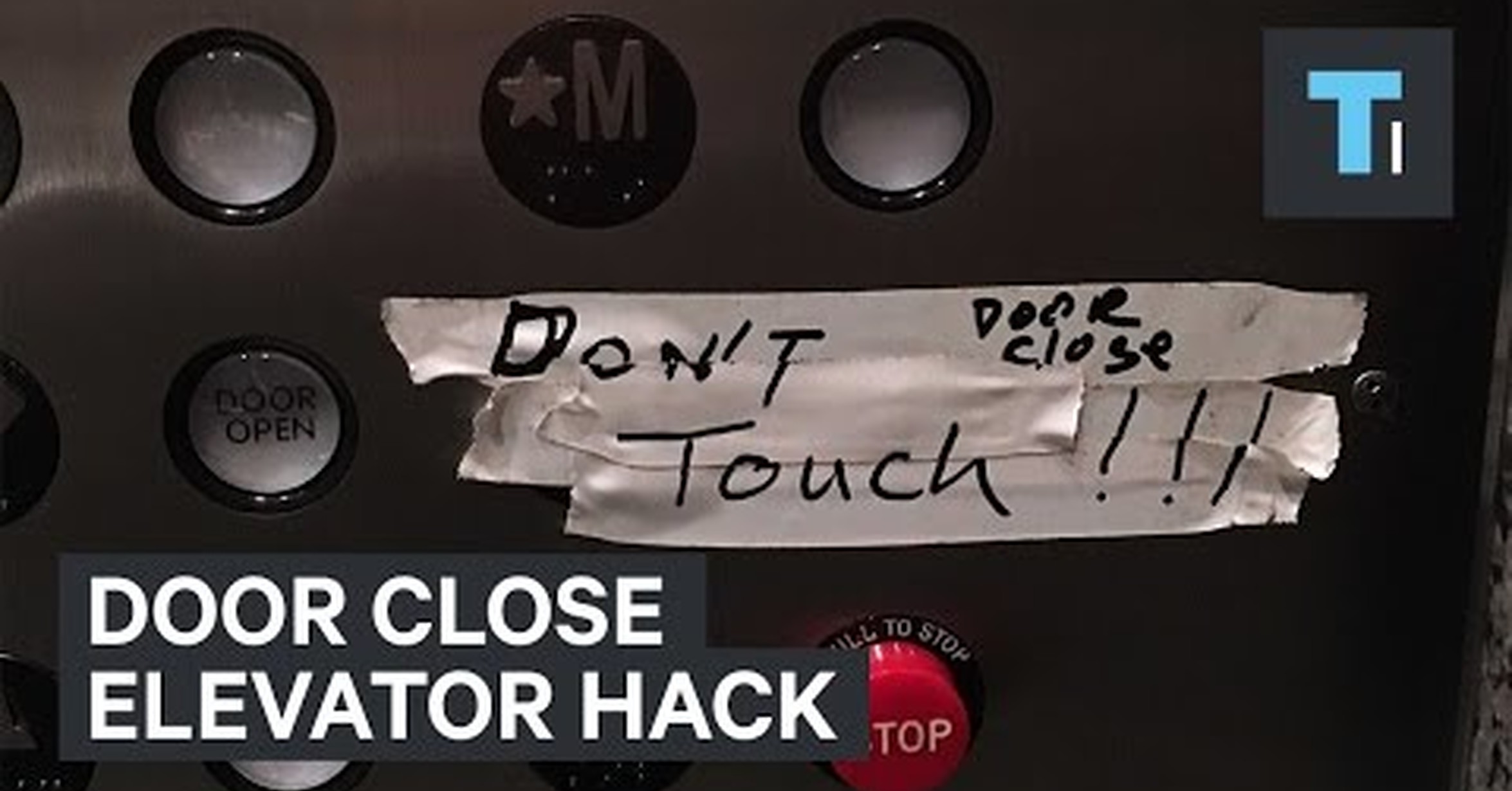 ¡No tengo tele! / Truco para cerrar antes las puertas del ascensor