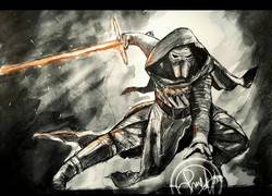 Enlace a Vaya pasada este dibujo de Kylo Ren / Star Wars: Episodio VII - El despertar de la Fuerza