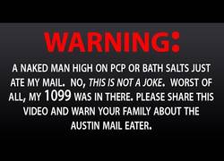 Enlace a Esto es muy loco: Un hombre bajo los efectos de las drogas se come el correo de un vecino