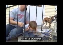 Enlace a Este niño se queda atascado con su cabeza en unas rejas...