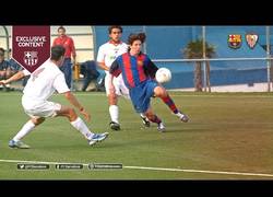 Enlace a Así jugaba Messi con 16 años contra el Sevilla en Copa