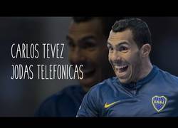 Enlace a Carlos Tévez haciendo bromas telefónicas en inglés