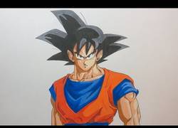 Enlace a Dibujando a Goku al estilo de los 90's
