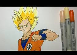 Enlace a Dibujando a Goku Super Saiyan al grandioso estilo de Dragon Ball Super